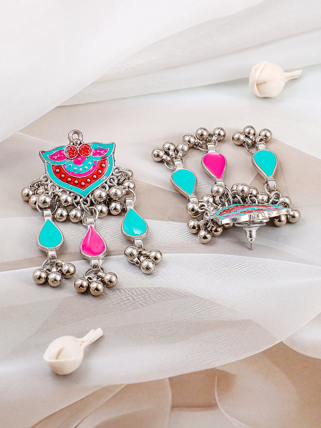 Splendid Multi Colour Oxidised Necklace Set フリーサイズ