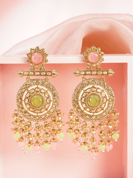 Pastel Glow Chandelier Dream Earrings Length - 11 cm