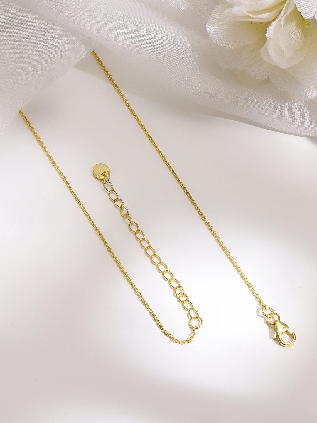 925 Silver Gold Plated Emerald & Baguette Crystal Y Drop Necklace フリーサイズ