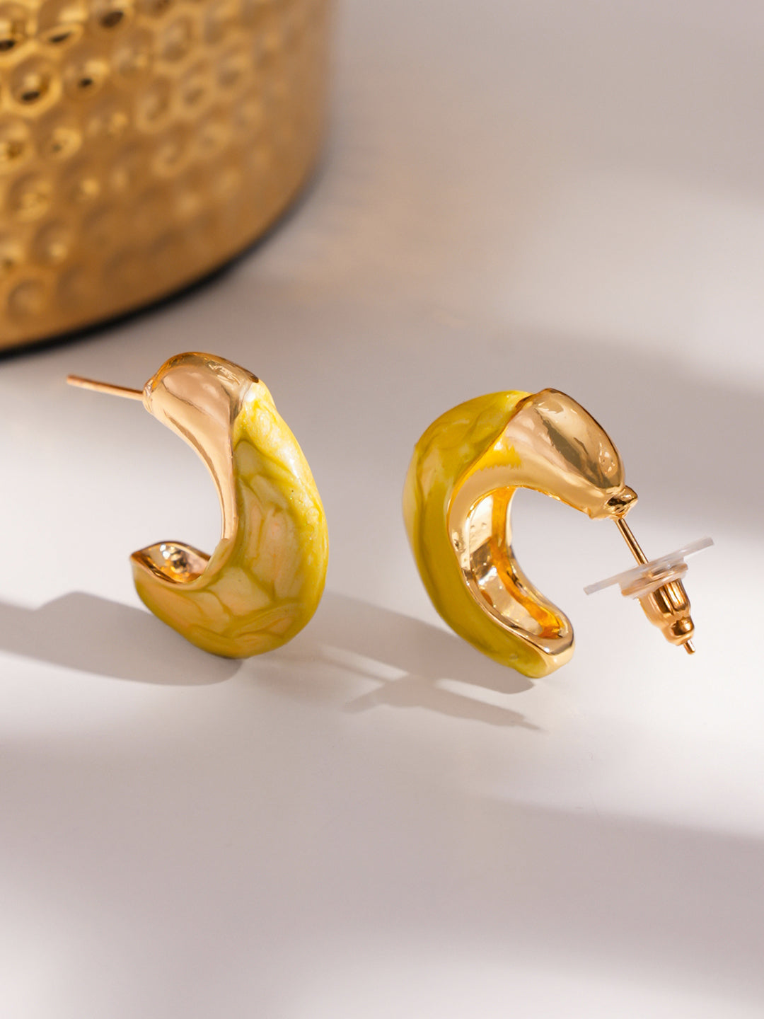 Lemony Light Hoop Earrings フリーサイズ
