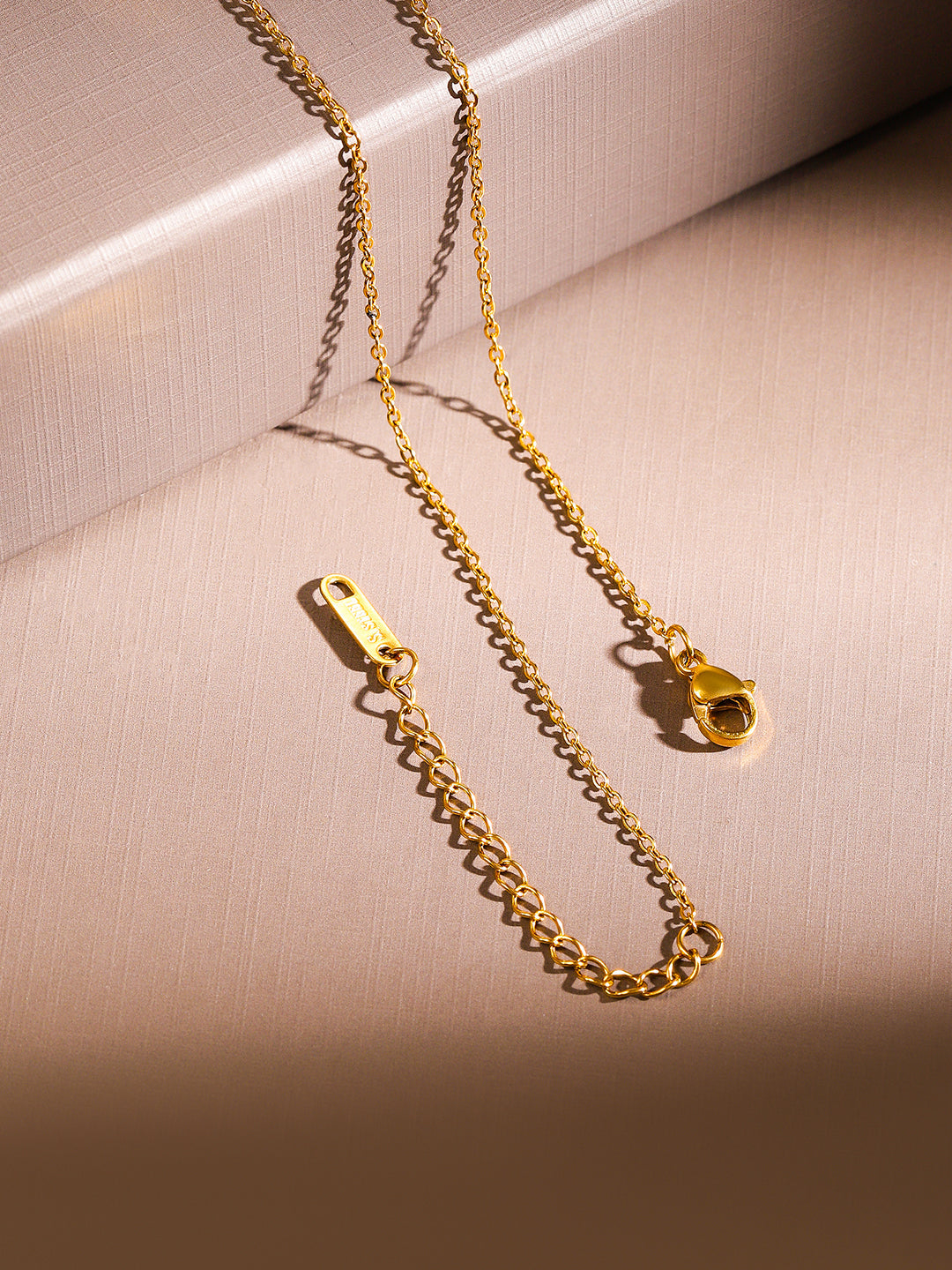 Crystal Heart Beaded Gold Necklace Gold