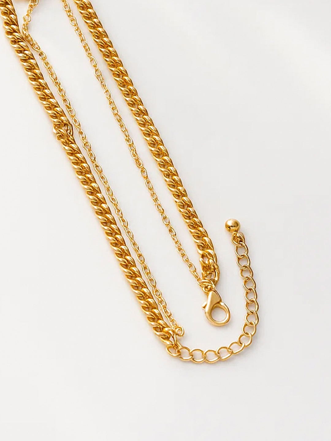 【Rubans】 Gold Toned Emerald Pendant Necklace|ゴールドトーン エメラルド ペンダントネックレス