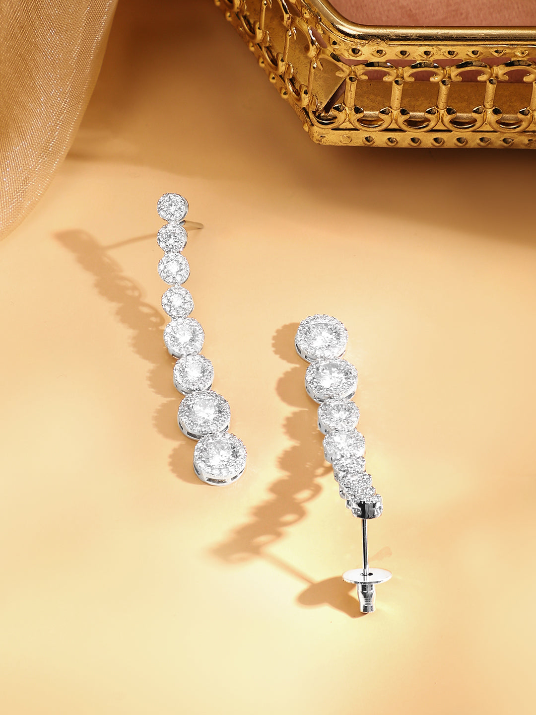 American Diamond Zirconia Necklace Set フリーサイズ