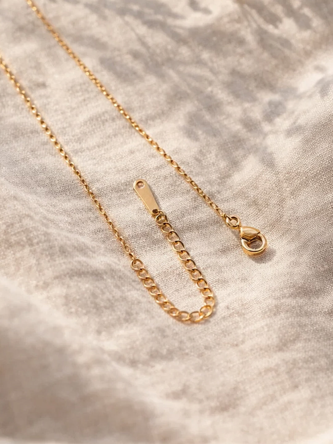 Demi Fine 18K Gold Plated Stainless steel Enamel Heart Pendant Chain Necklace Length - 21.2 cm