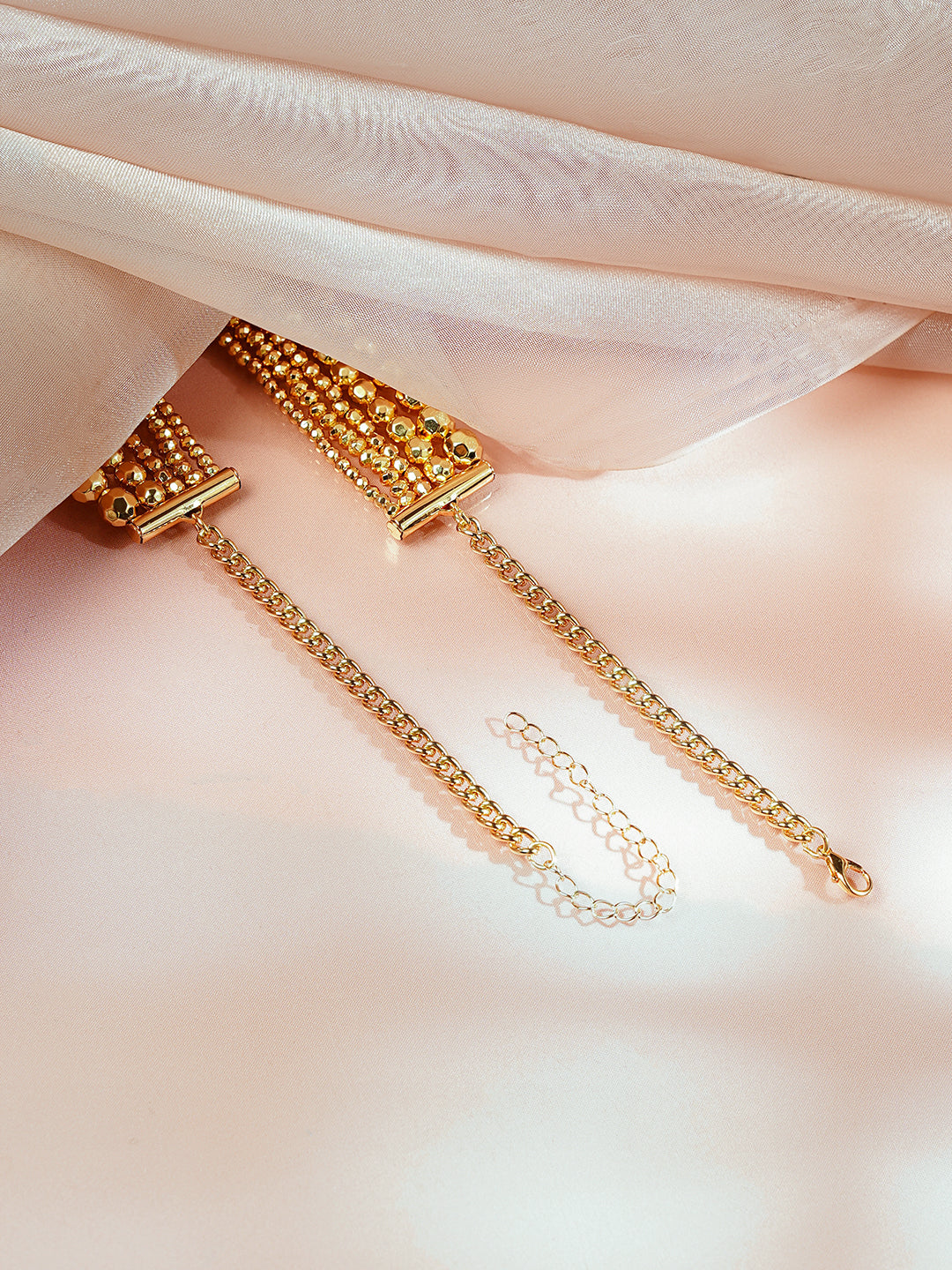 【Rubans】 Gold Plated Multi Layered Necklace|ゴールドメッキ マルチレイヤード ネックレス