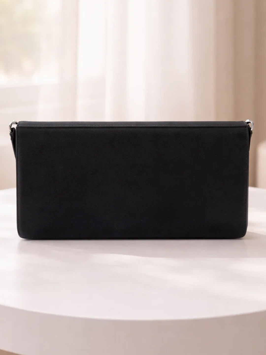 Black Velvet Chain Statement Clutch フリーサイズ