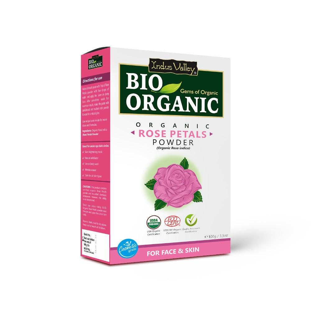 Bio Organic Rose Petals Powder - 100gm 100g