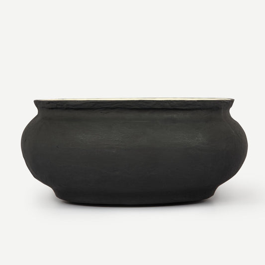 BOL NOIR VASE 28.8(L) x 28.8(B) x 12.9(H); 直径: 28.8