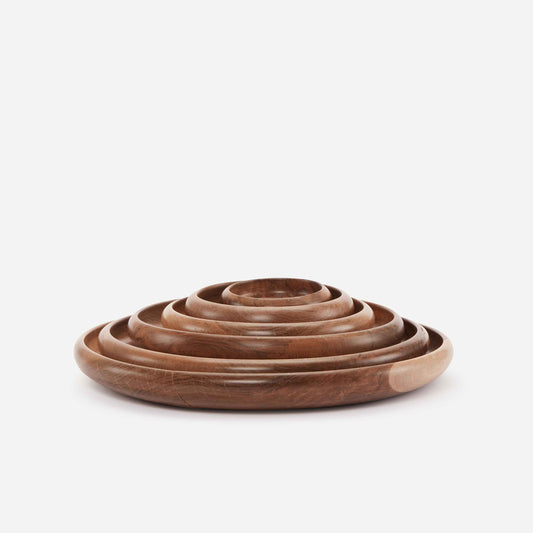 AKROD WOODEN PLATE SET (SET OF 6)