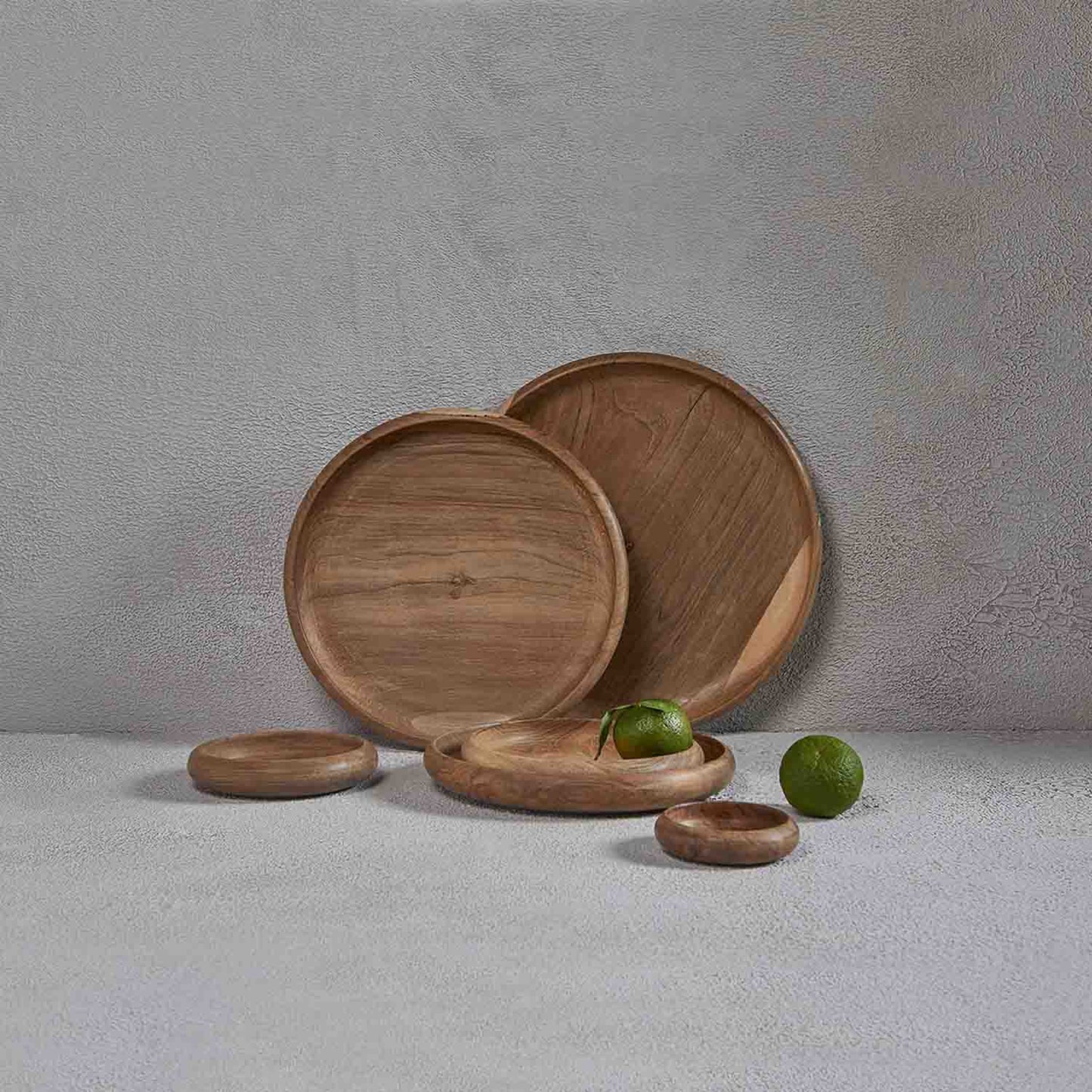 AKROD WOODEN PLATE SET (SET OF 6)
