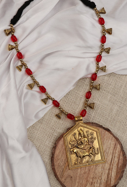 Maa Durga Elegance Pearl Necklace
