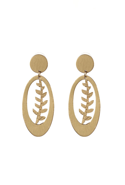 Golden Fern Earrings