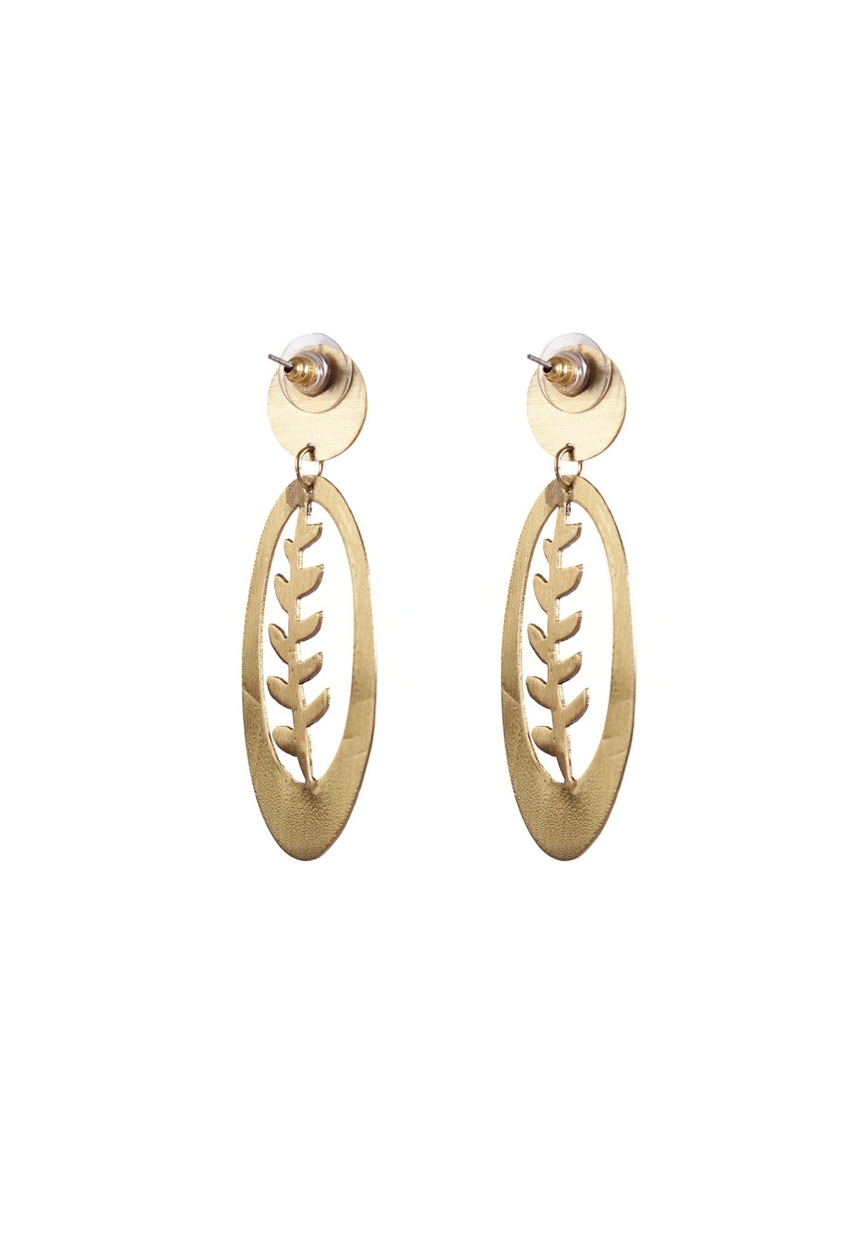Golden Fern Earrings