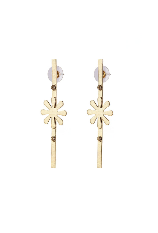 Sunburst Sleek Dangle Earrings
