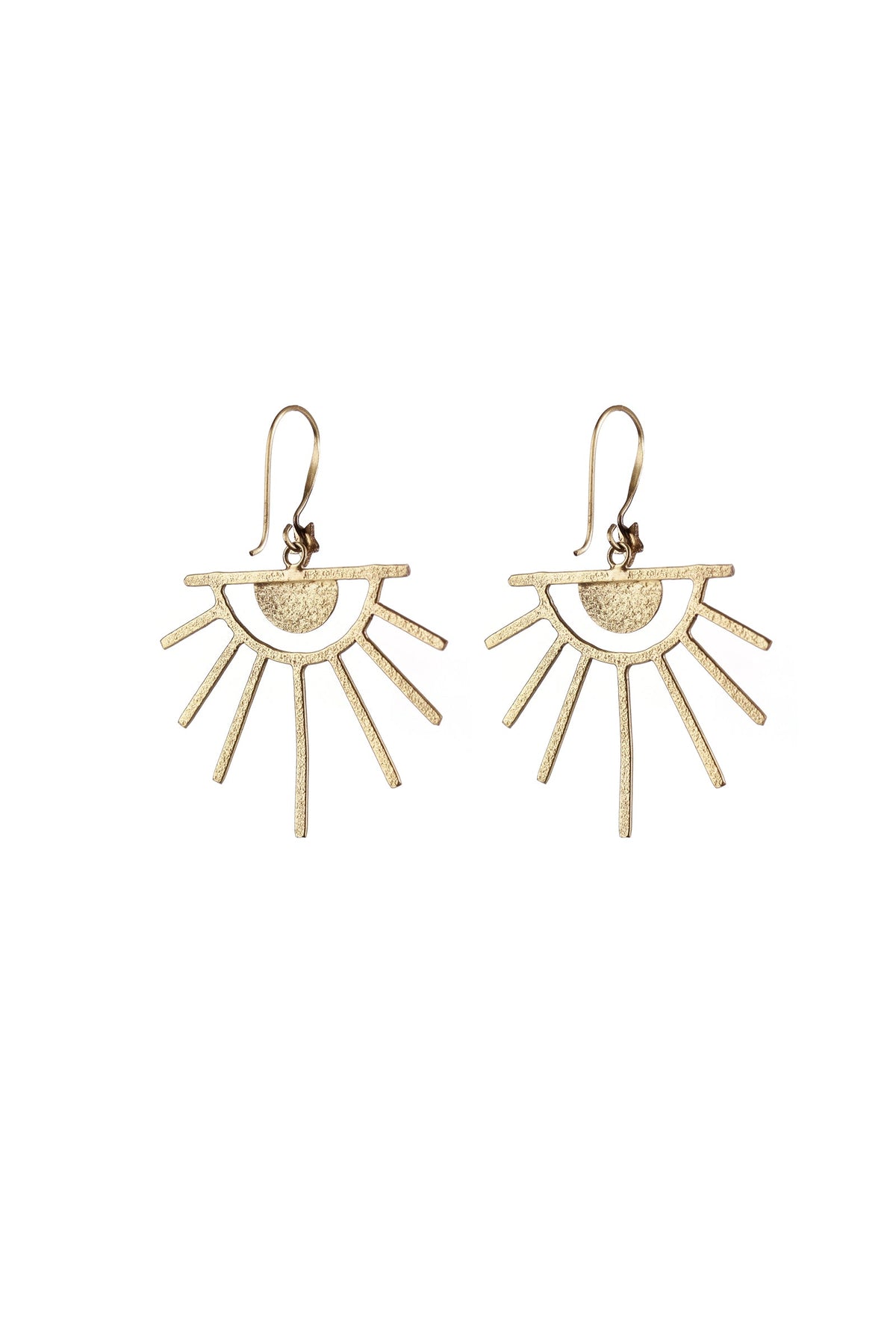 Golden Aura Eye Earrings