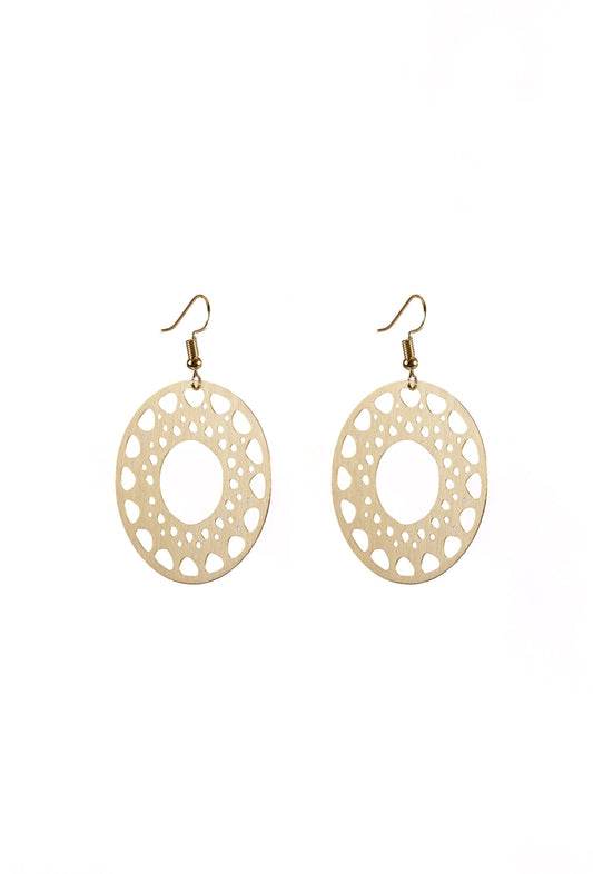 Dainty Orbit Cutwork Earrings