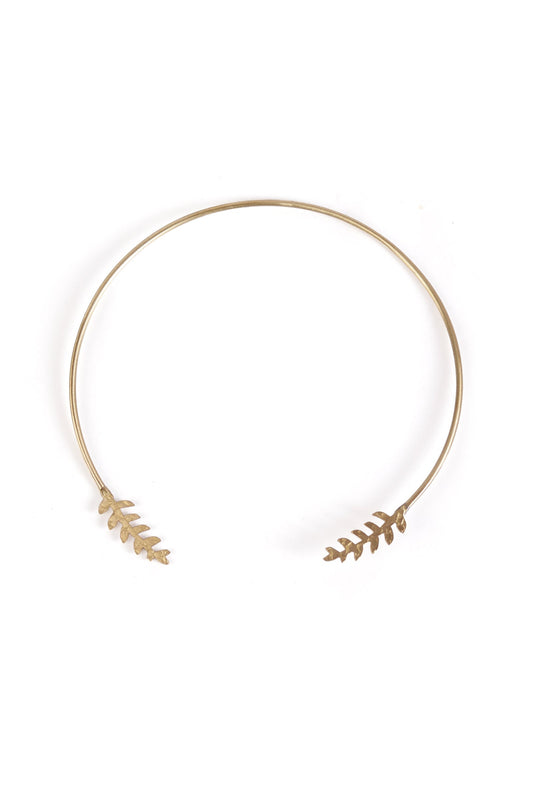 Dewdrop Leaf Open Necklace
