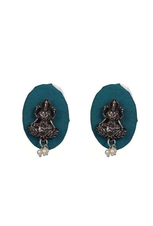 Teal Serenity Laxmi Studs