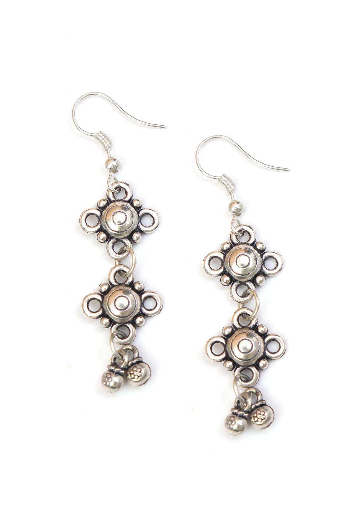 Rajwada Jaali Antique Oxidized Silver Necklace Set