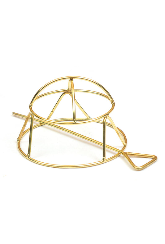 Golden Twin Dome Brass Juda Pin