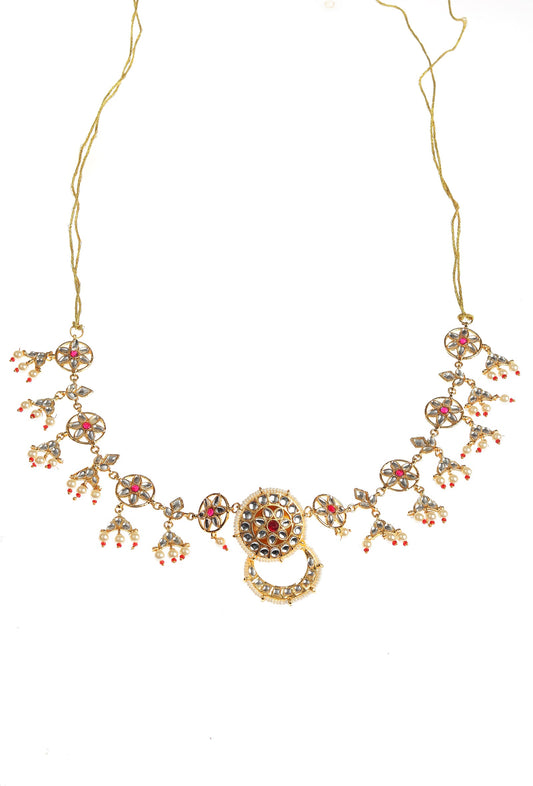 Rajputana Kundan Cascade Sheeshphool