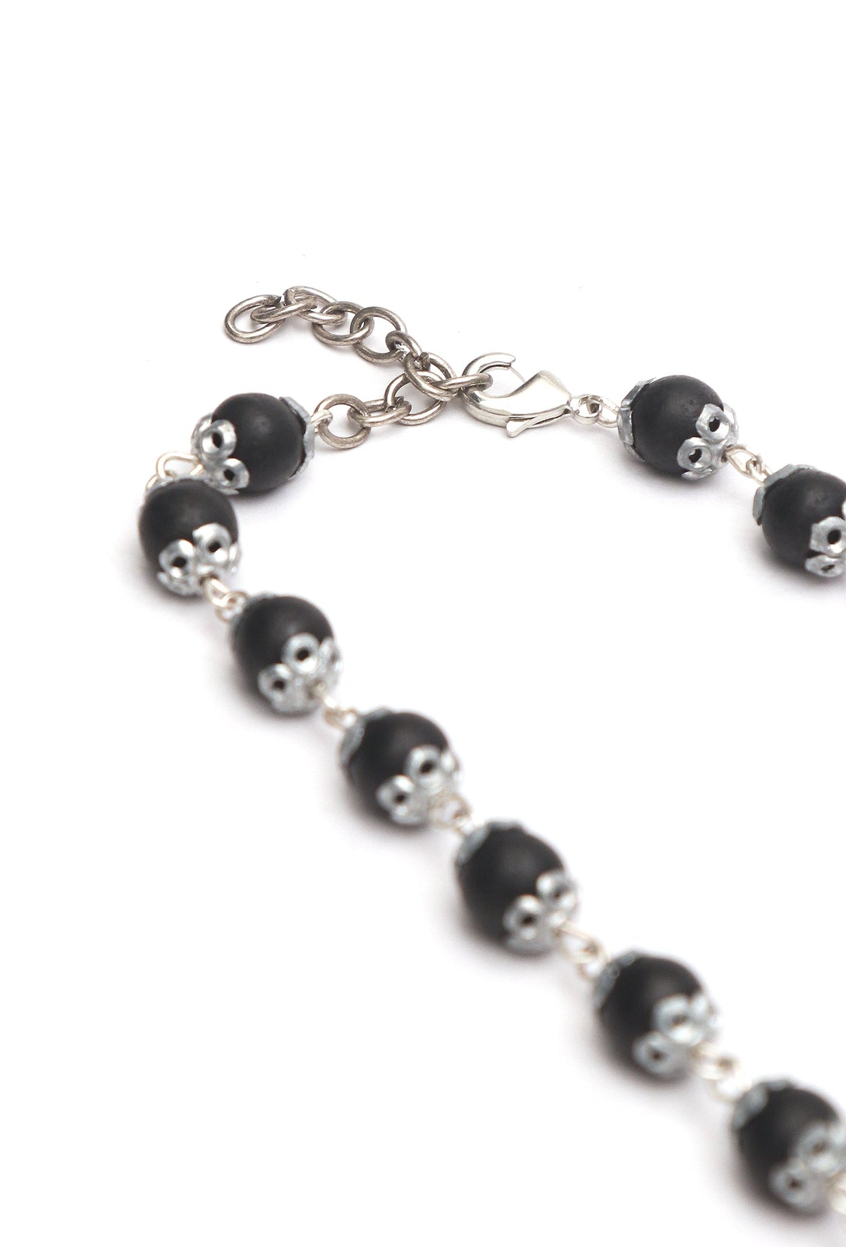 Handcrafted Black Karungali Bead Short Size Mala 8MM