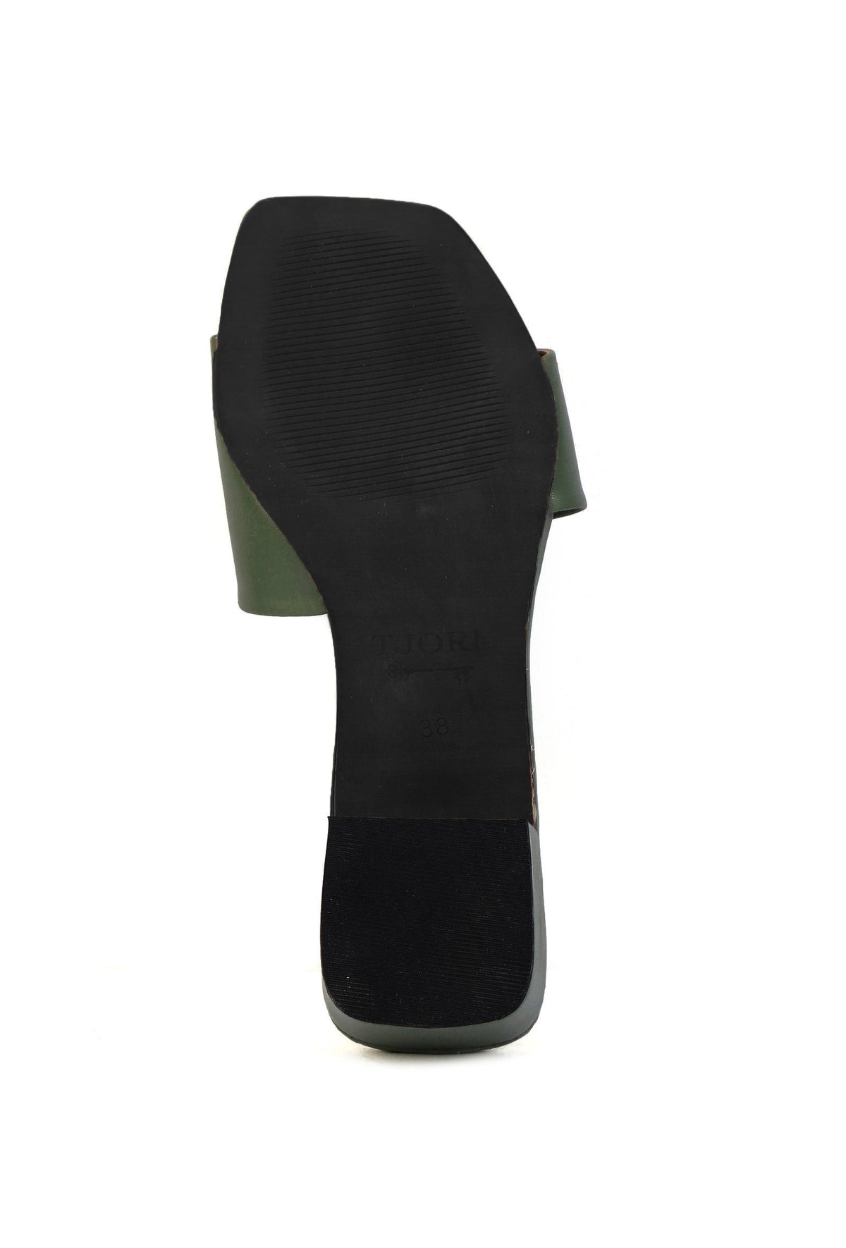 Sage Green Cruelty Free Leather Heels サイズ EU41