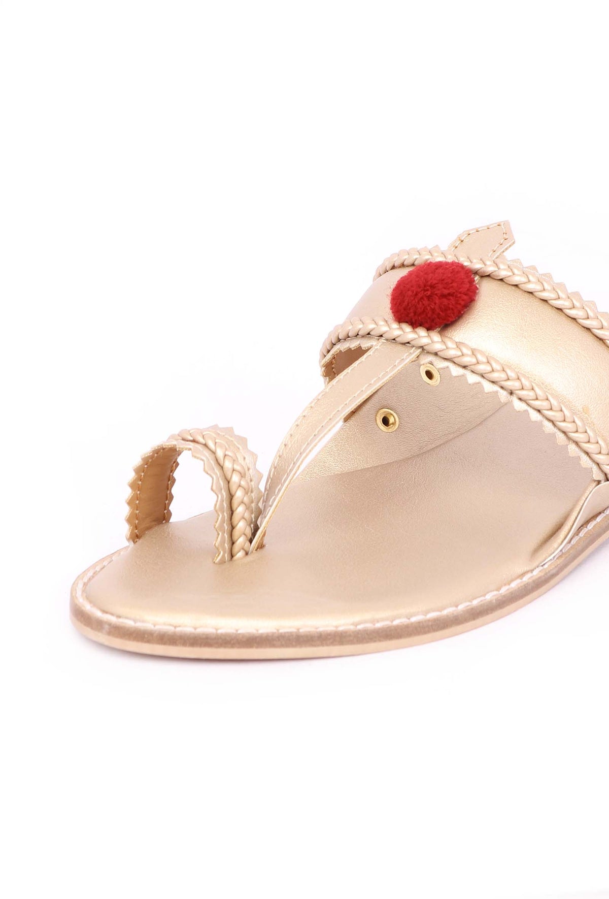 Golden Pom Pom Sandals サイズ EU39