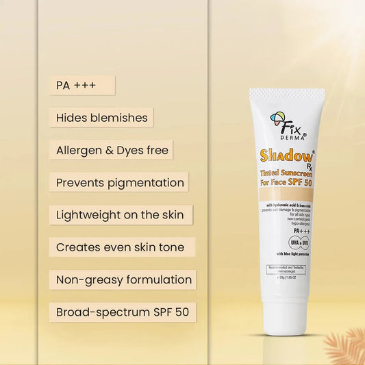 Shadow Rx Tinted Sunscreen For Face SPF 50
