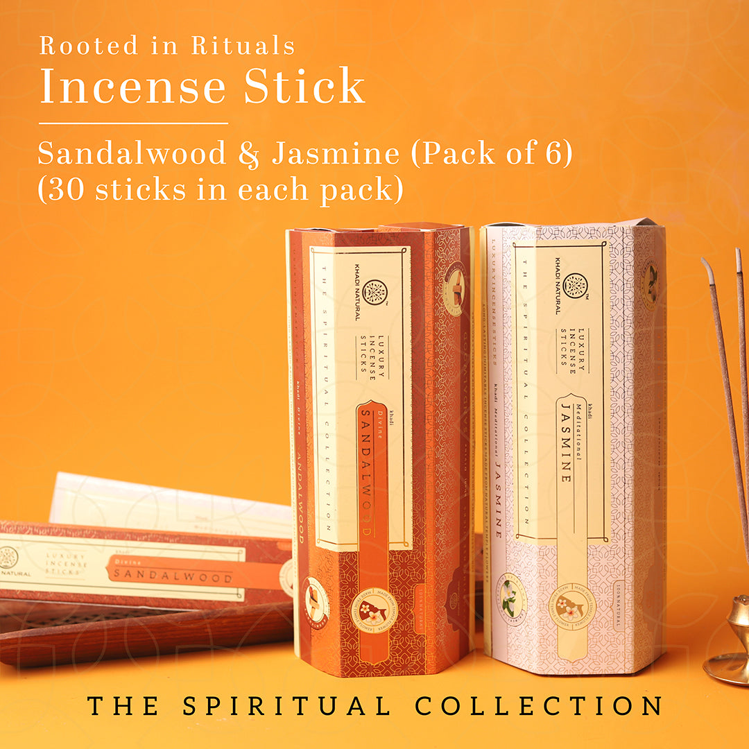 Incense Sticks Jasmine and Sandalwood Combo of Pack of 6
