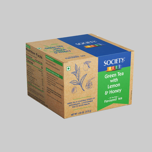 Society Green Tea with Lemon and Honey Flavoured Tea - ( 37.5g) Pack of 1