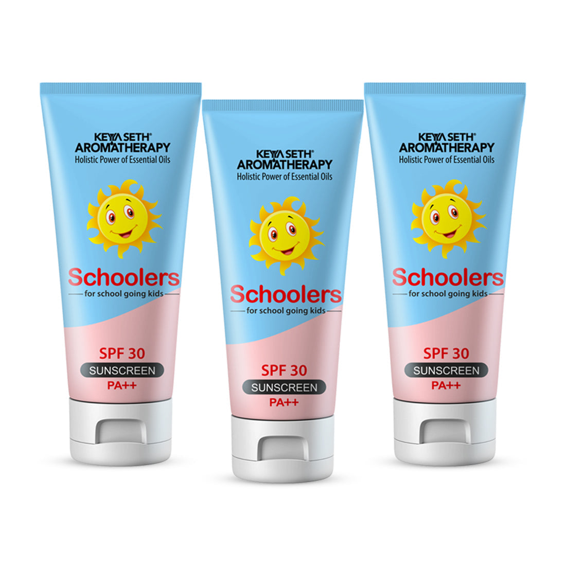 Schoolers Sunscreen SPF 30 PA++ for Kids Mineral Based Lotion -Paraben & Sulfate Free 50ml x 3