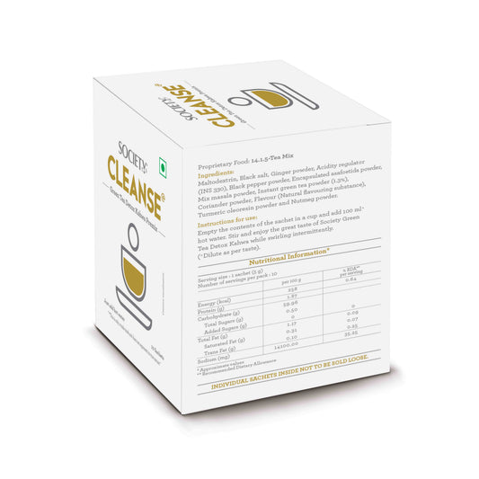Cleanse Green Tea Detox Kahwa Premix - Pack of 5 50 g x 5