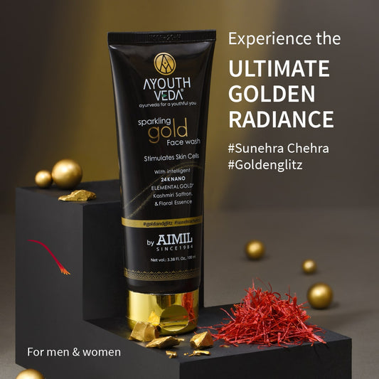 Sparkling Gold Face Wash With 24k Gold & Saffron (Net Qty-100 ml) 100ml