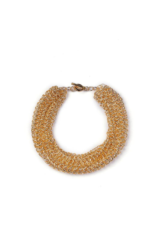 Multi Layered Rose Gold Chain Necklace