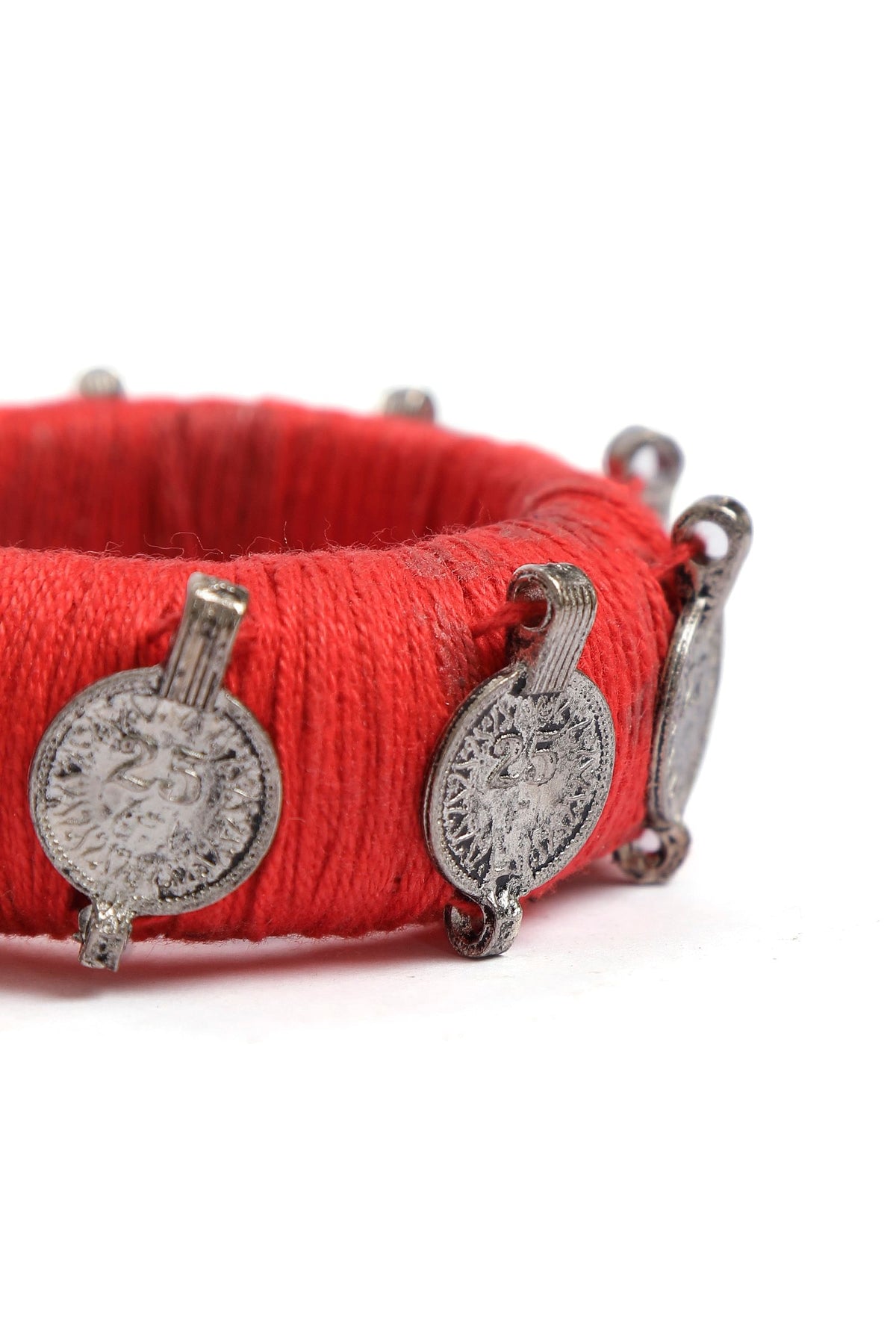 Peach Thread Wooden Bangles サイズ 2.2(内径 約5.4cm)