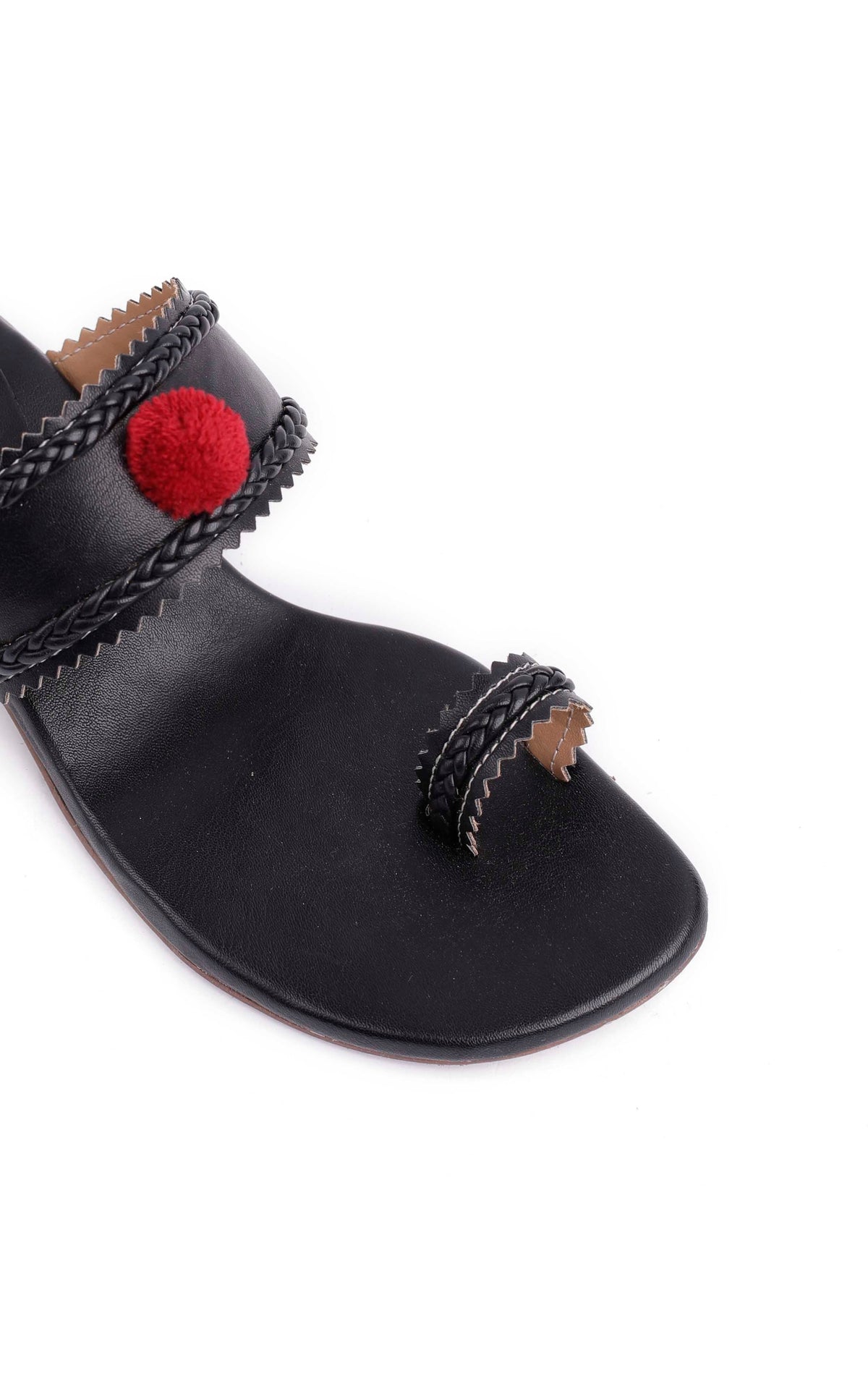 Jade Black Cruelty Free Leather Heels Sandals サイズ EU40