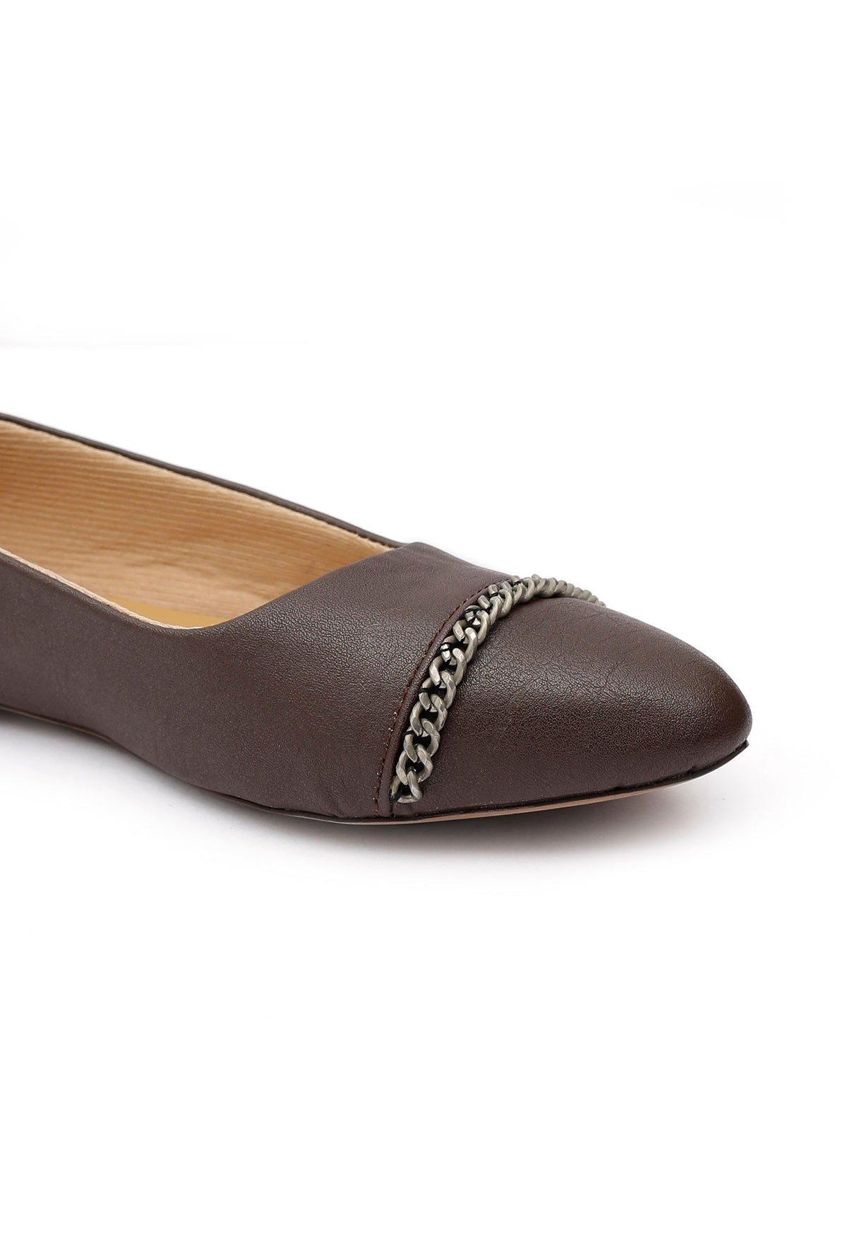 Coco Brown Chain Cruelty-Free Leather Mules サイズ EU36