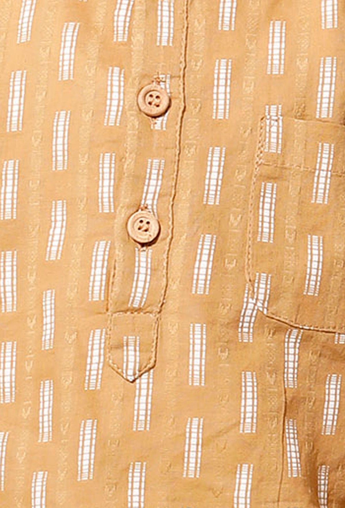 Mustard Cotton Kurta Pyjama Set サイズ 0〜3か月