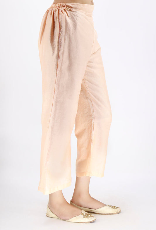 Plain Peach Chanderi Pant サイズ S