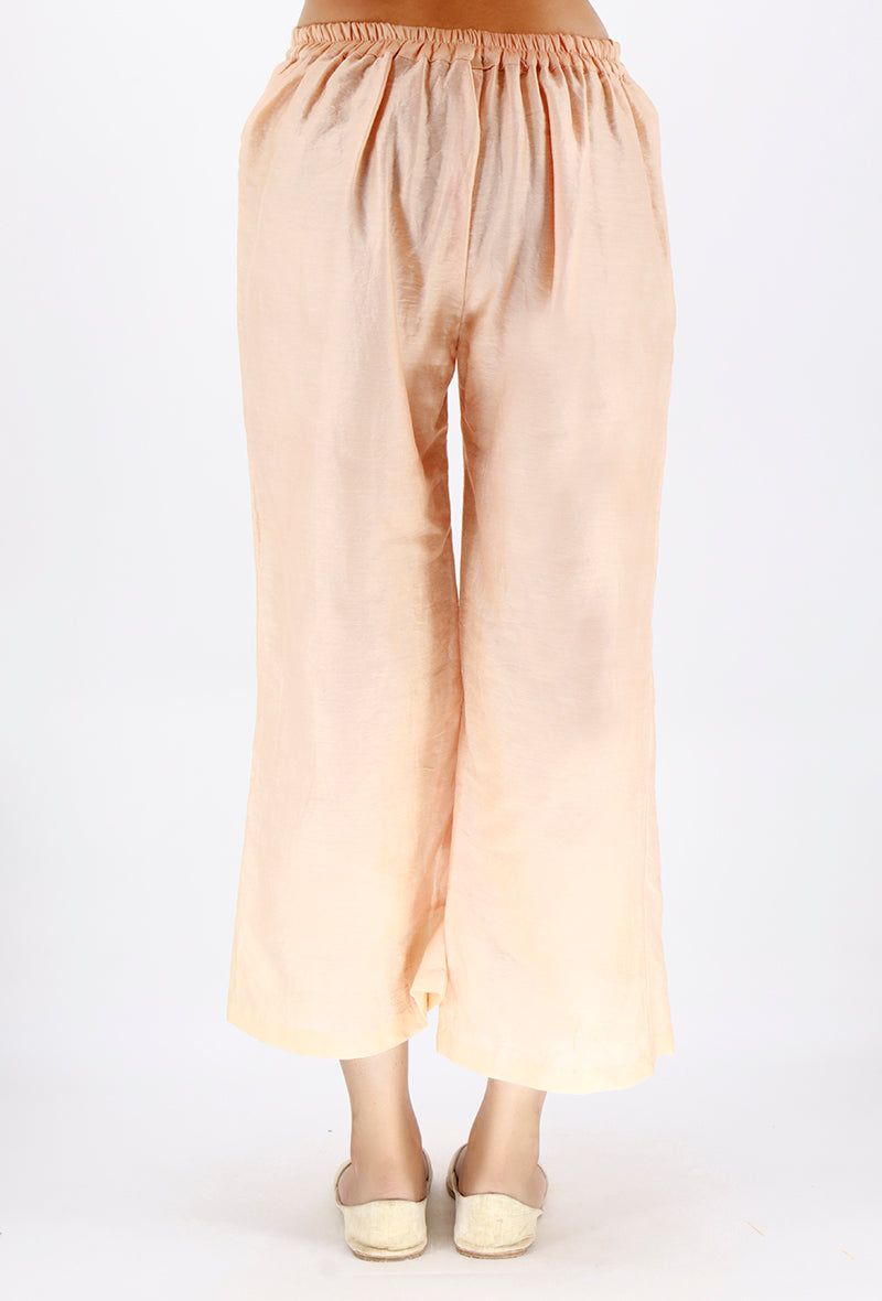 Plain Peach Chanderi Pant サイズ S
