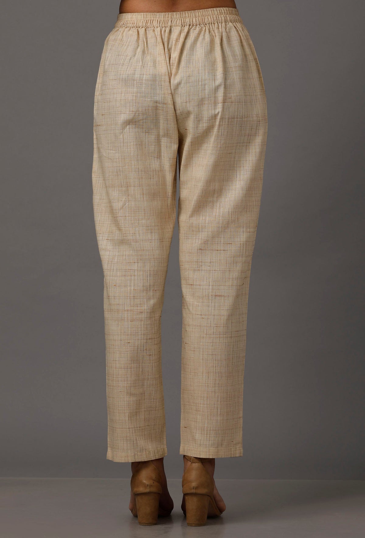 Cream Pure Woven Cotton Pants サイズ S