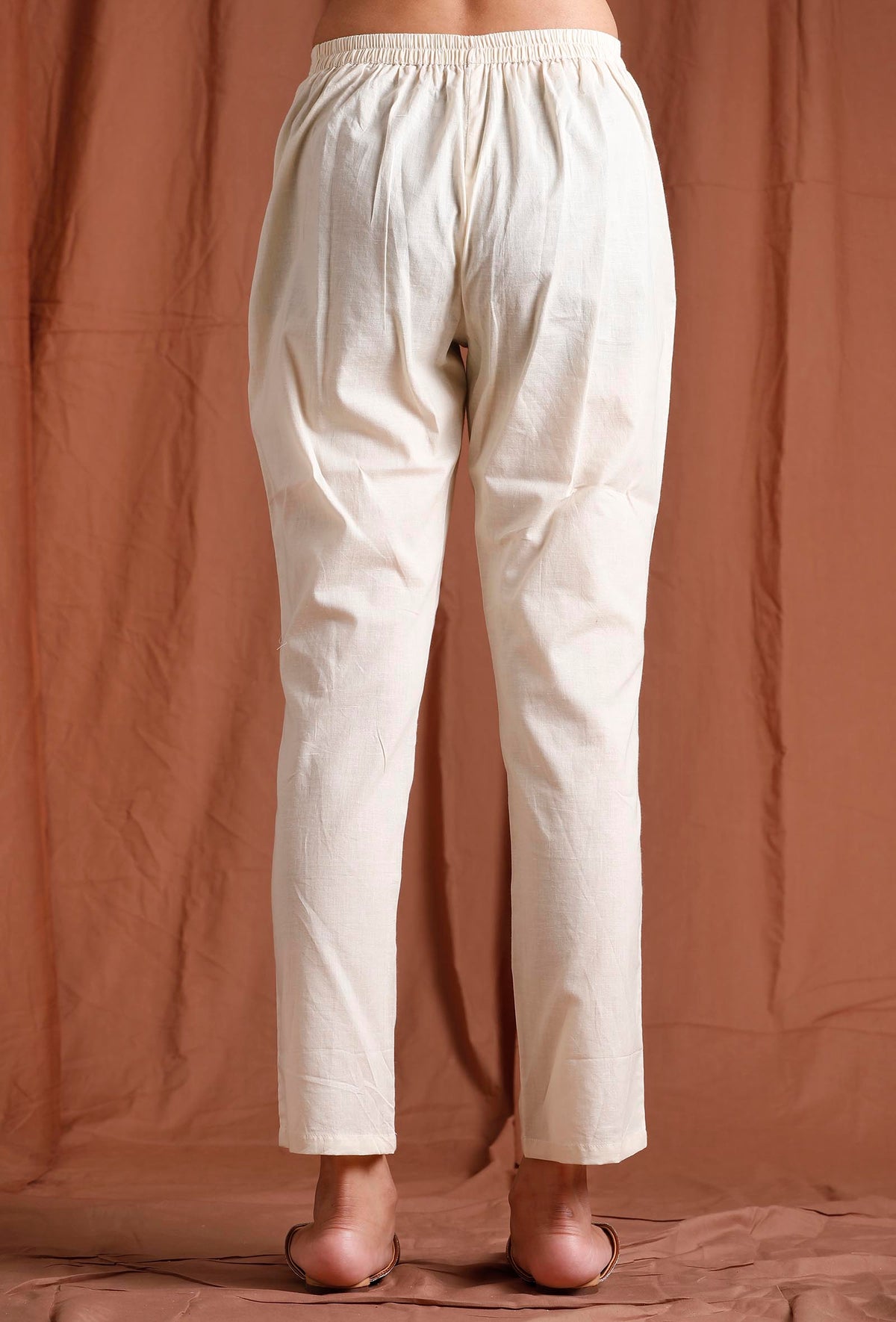 Off White Cotton Pants サイズ XS