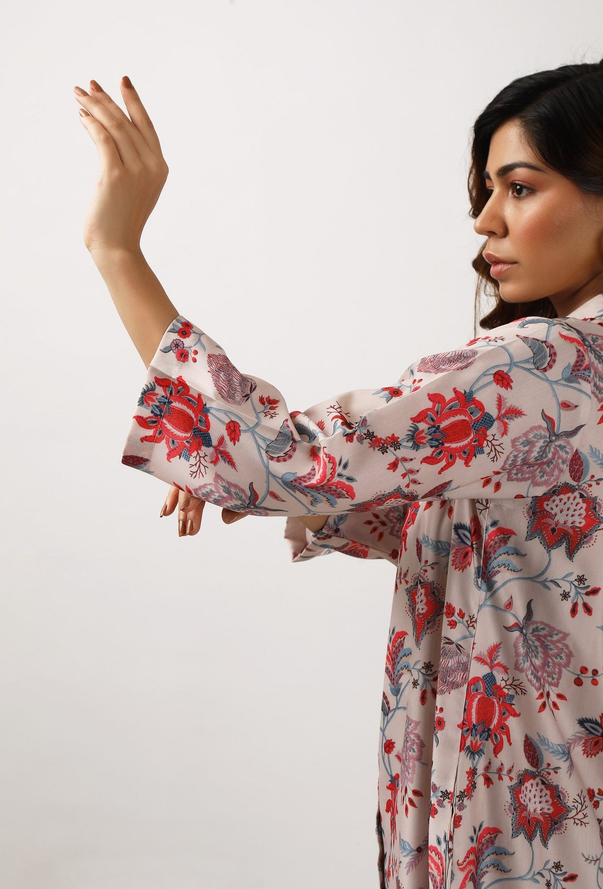 Nadia Floral Chintz Shirt Tunic サイズ L