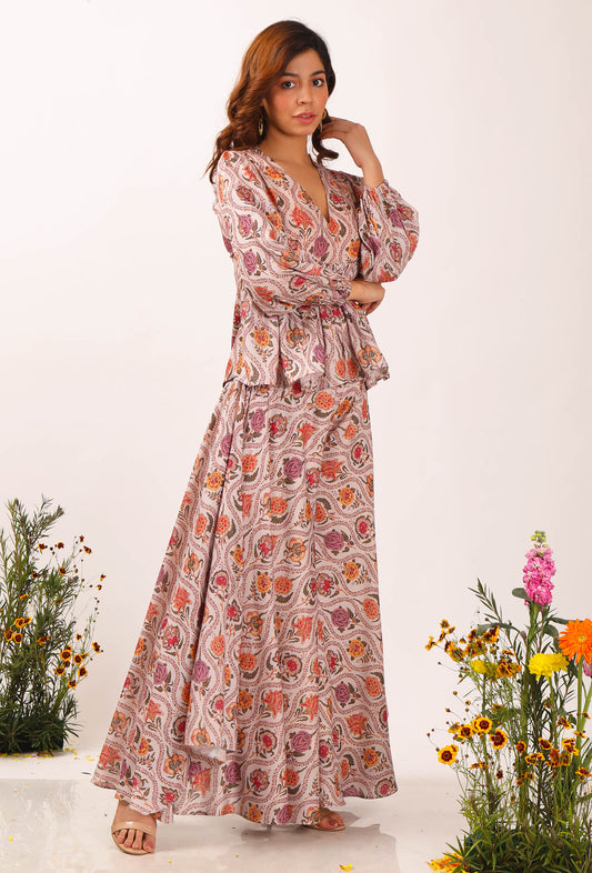 Airi Floral Chintz Flared Top サイズ M