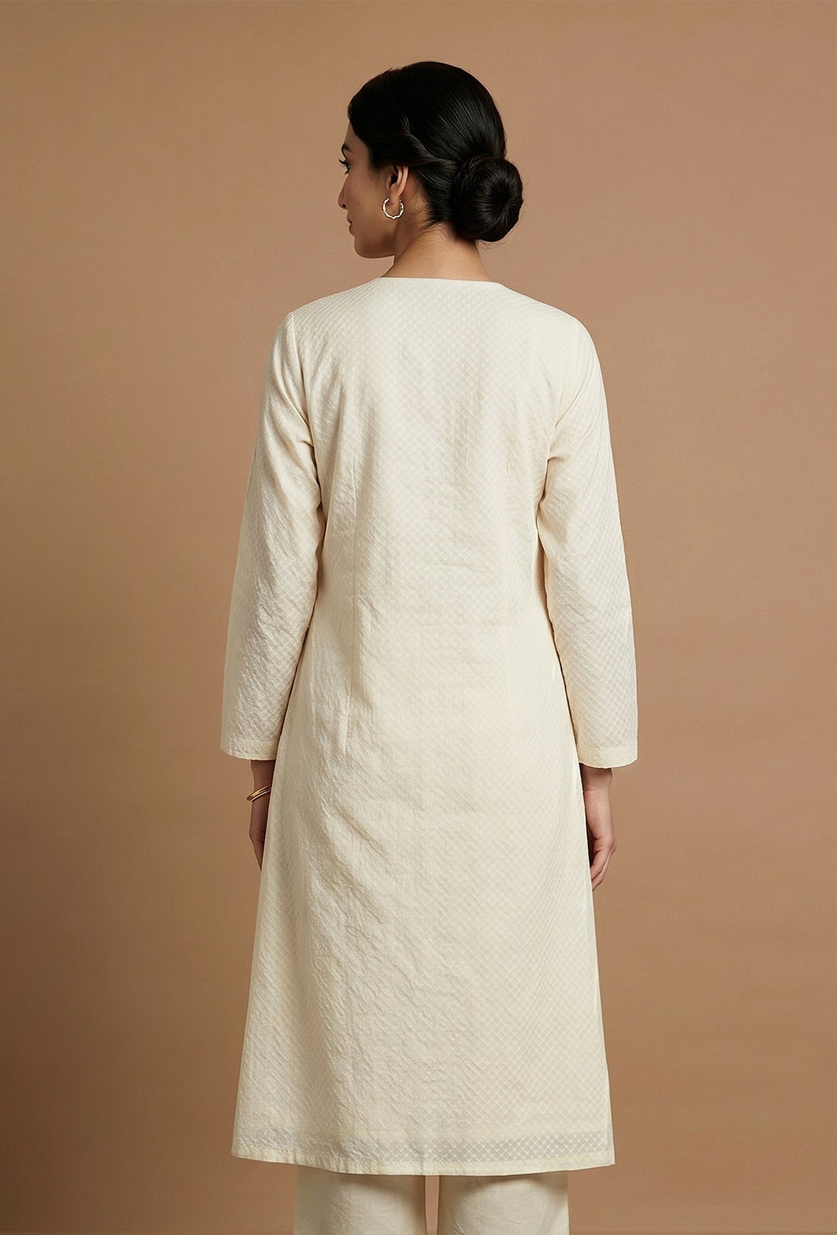 Off-White Pintuck Cotton Kurta サイズ M