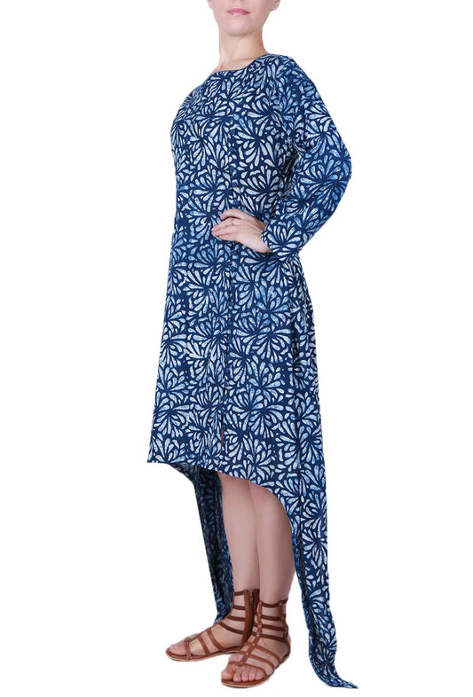 Bagru Asymmetric Dress サイズ XL