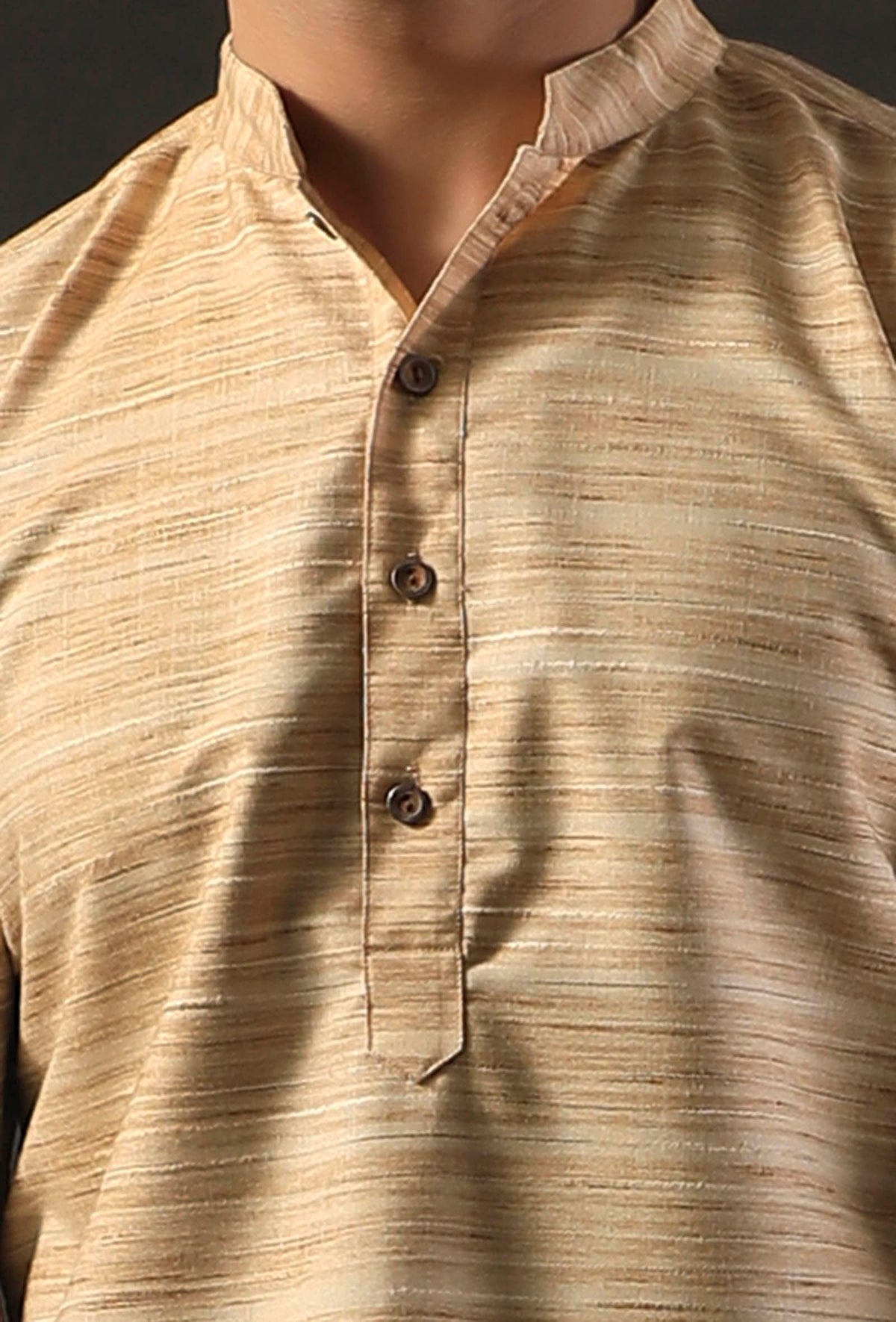 Cream Beige Silk Kurta with Cotton Pyjama サイズ 40