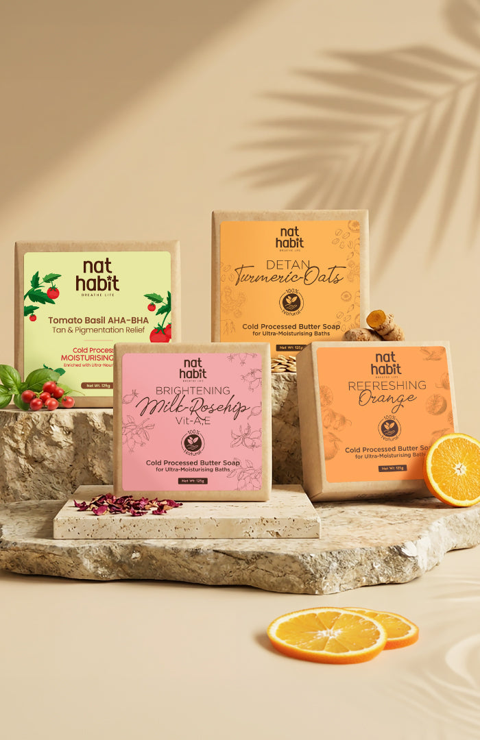 Hydrating De-tan Soap Set Pack of 4 125g × 4