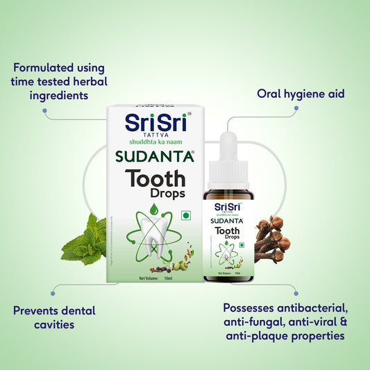 Sudanta Tooth Drops | One Solution For All Your Dental Problems | Natural Oral Protection | 10 ml 10ml